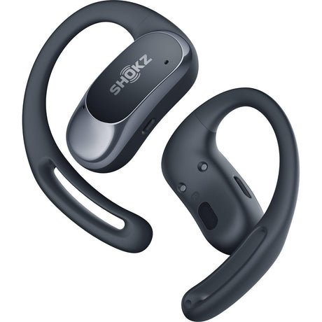 SHOKZ OpenFit Air True Wireless Open - Ear Headphones (Black) - Fitness New Zealand