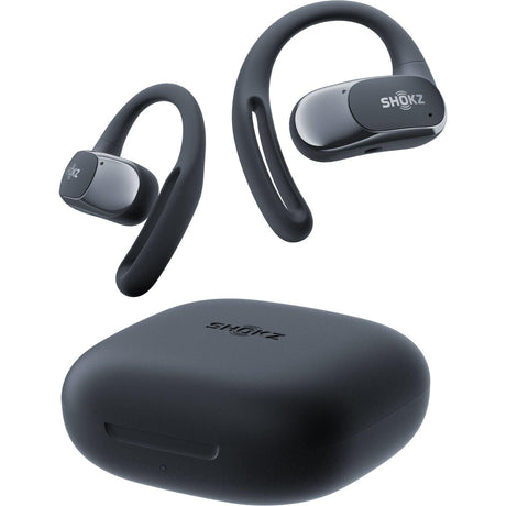 SHOKZ OpenFit Air True Wireless Open - Ear Headphones (Black) - Fitness New Zealand