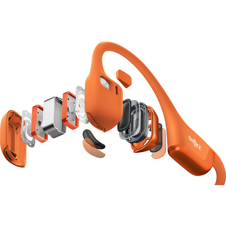 Shokz OpenRun Pro 2 Bluetooth Headphones - Orange - Fitness New Zealand