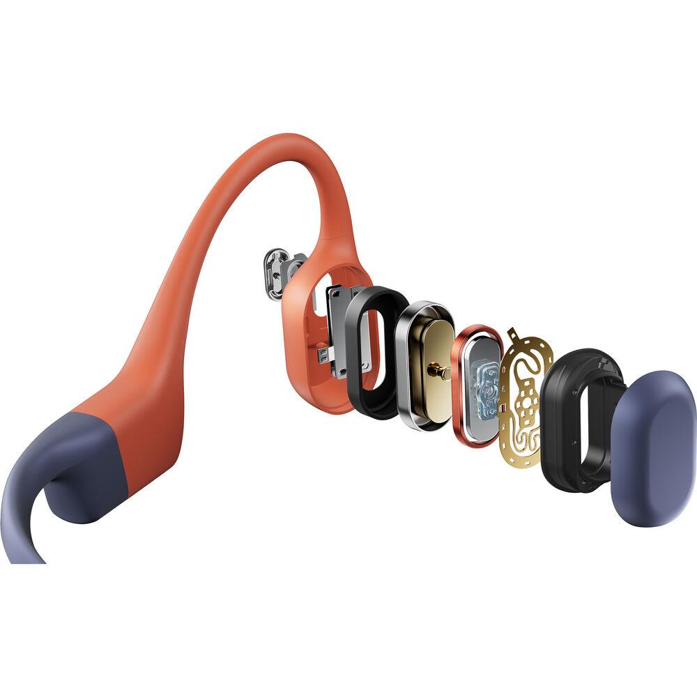 SHOKZ OpenSwim Pro Bone - Conduction Open - Ear Sport Headphones (Red) - Fitness New Zealand