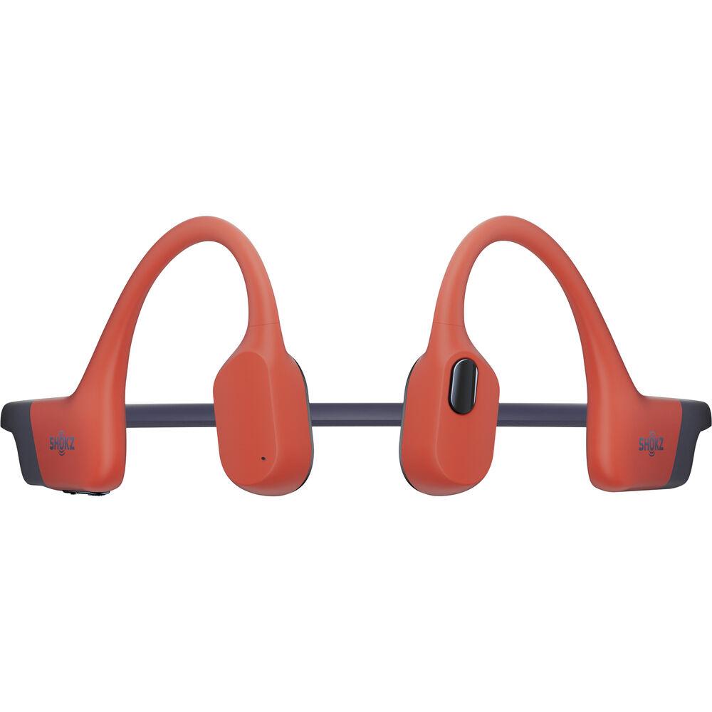 SHOKZ OpenSwim Pro Bone - Conduction Open - Ear Sport Headphones (Red) - Fitness New Zealand