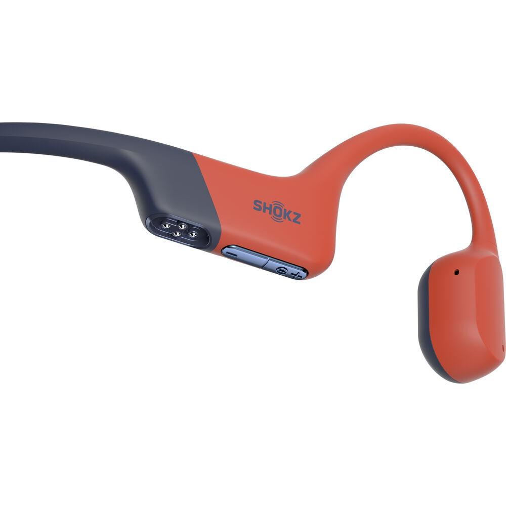 SHOKZ OpenSwim Pro Bone - Conduction Open - Ear Sport Headphones (Red) - Fitness New Zealand