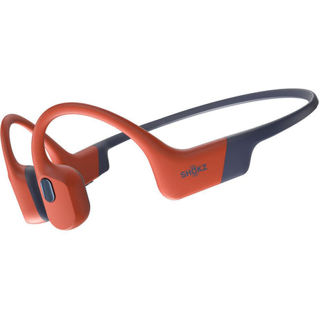 SHOKZ OpenSwim Pro Bone - Conduction Open - Ear Sport Headphones (Red) - Fitness New Zealand