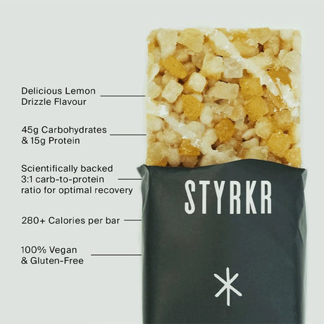 Styrkr Recovery Bar BAR+ Lemon Drizzle - Fitness New Zealand