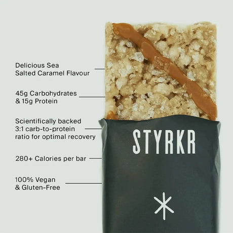 Styrkr Recovery Bar BAR+ Sea Salted Caramel - Fitness New Zealand