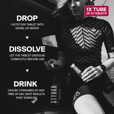 Styrkr SLT07 Hydration Tablets Mild Berry - 500MG - Fitness New Zealand
