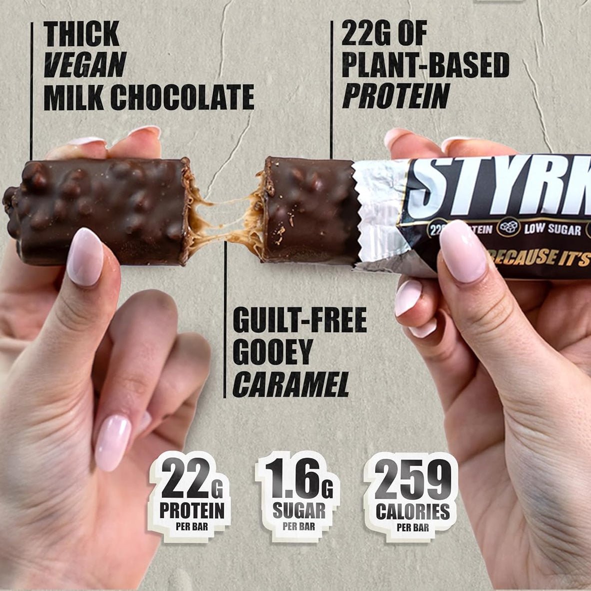 Styrkrthon Protein Bar - Chocolate Caramel & Peanut - Fitness New Zealand