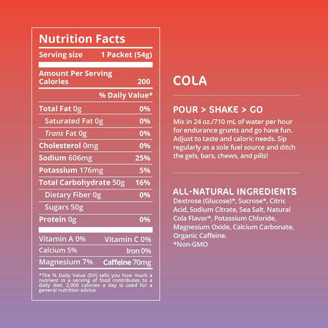 Tailwind Nutrition - Cola - Caffeinated Stick Pack - Fitness New Zealand