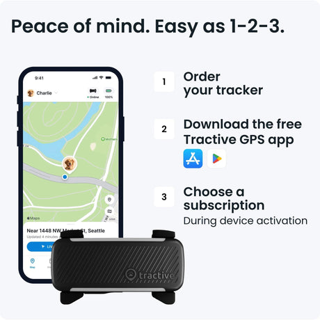 Tractive GPS Tracker Dog 6 (Black) - Fitness New Zealand
