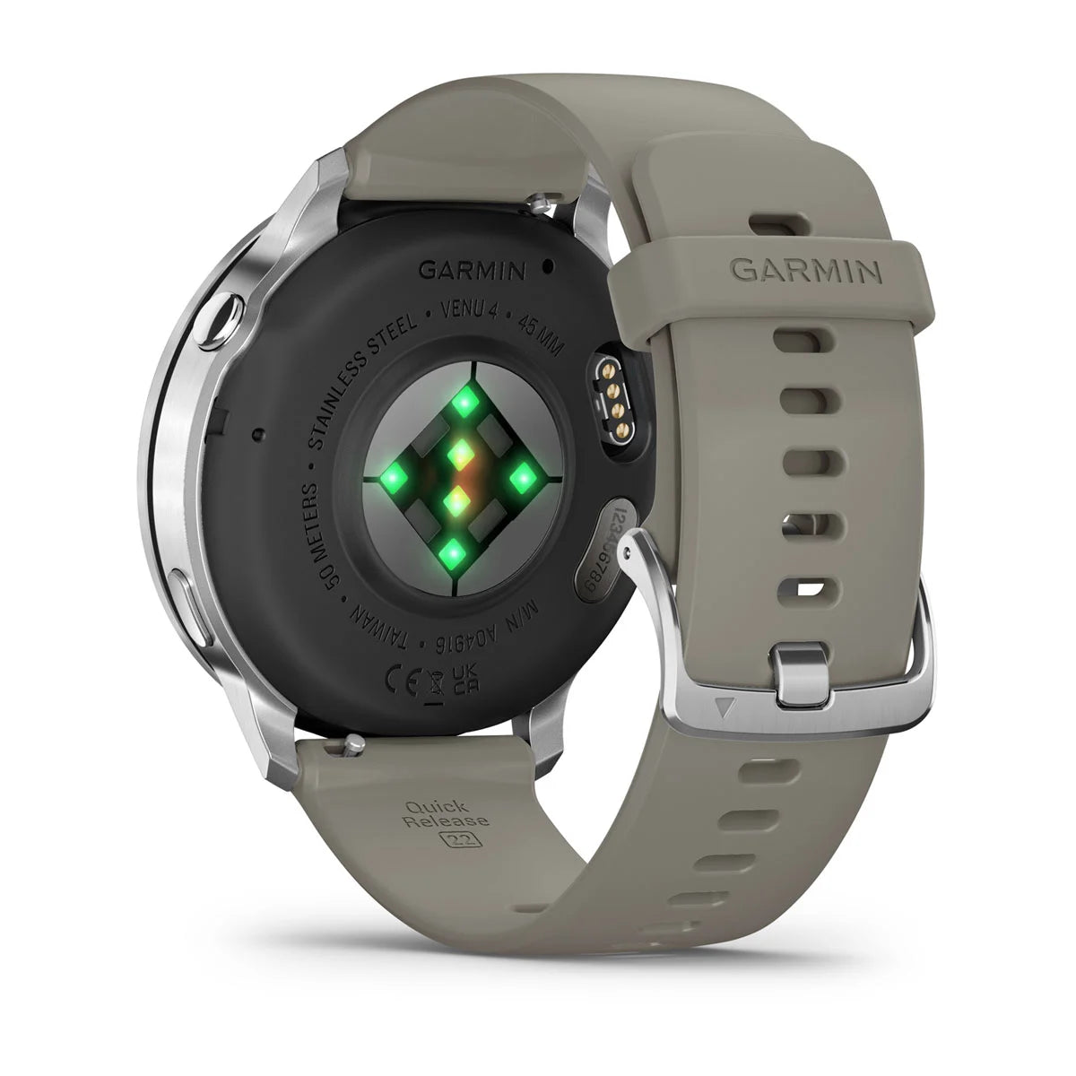 Garmin Venu 4 - 45 mm Silver with Silver Grey Silicone Band