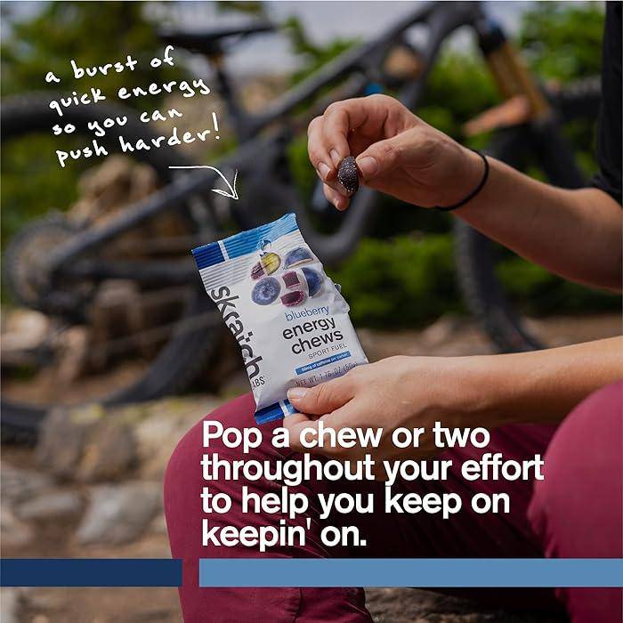 Skratch Labs Blueberry Energy Chews + Caffeine - Fitness New Zealand