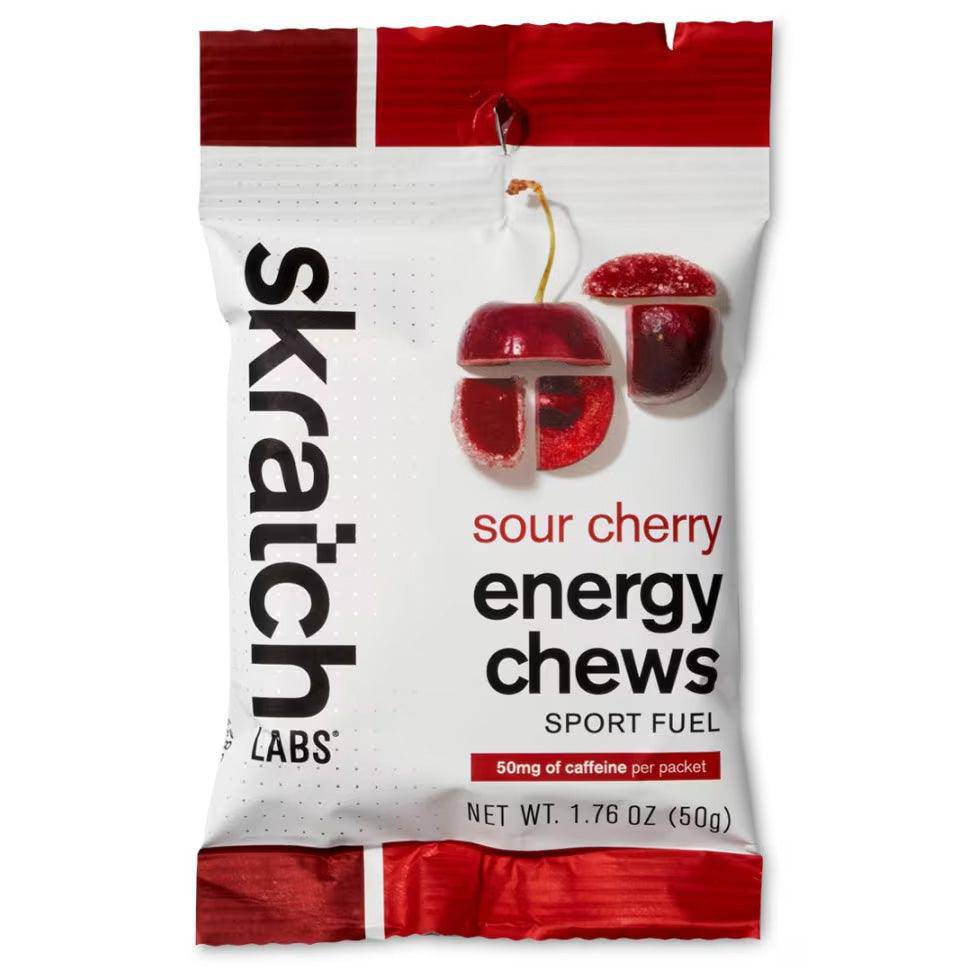 Skratch Labs Cherry Energy Chews + Caffeine - Fitness New Zealand