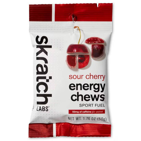 Skratch Labs Cherry Energy Chews + Caffeine - Fitness New Zealand