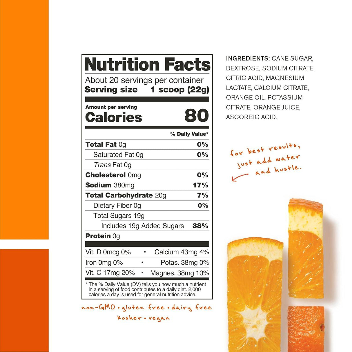 Skratch Labs Hydration Drink Mix - Orange - Fitness New Zealand