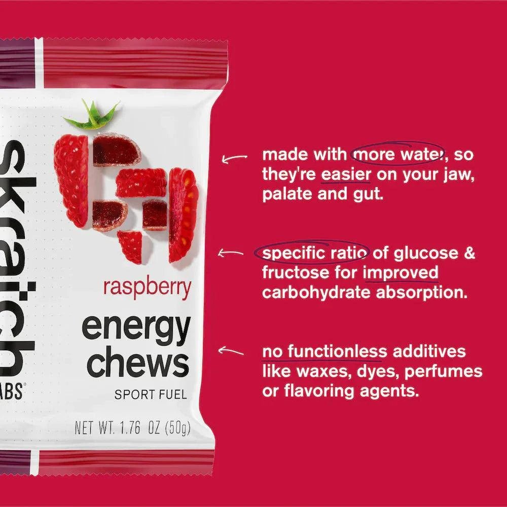 Skratch Labs Raspberry Energy Chews - Fitness New Zealand