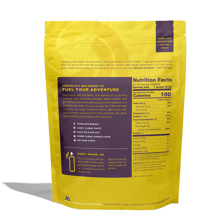 Tailwind Nutrition - Lemon - 50 Serve - Fitness New Zealand